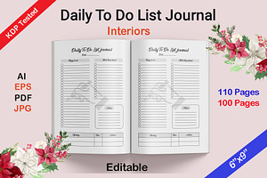 Daily To Do List Journal Paperback