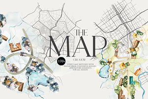 Map creator Wedding City street, a Decorative Illustration by 60secondsArt