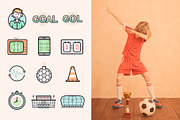 Soccer/Football Filled Icons BUNDLE, an Icon by Sargatal (Thumbnail 3 of 7)
