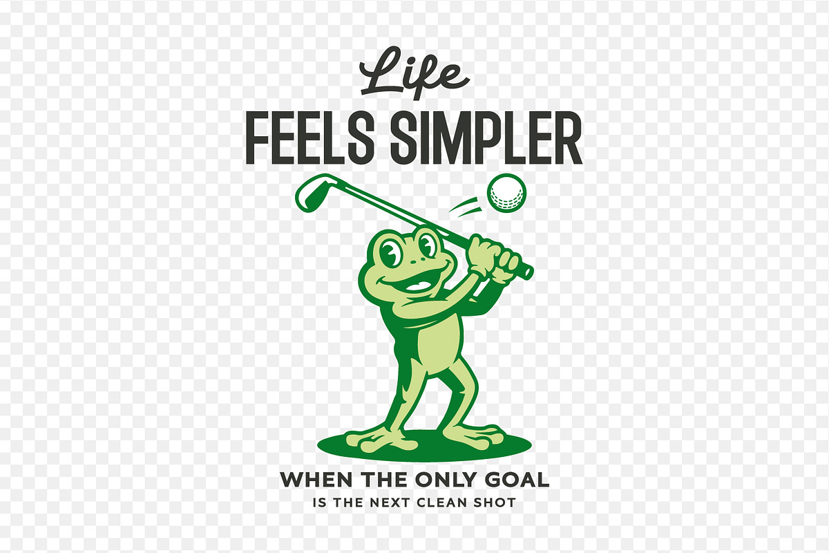 Cartoon Frog Golfer T-Shirt Design, a Sport Illustration by shaondesigns (Photo 2 of 6)