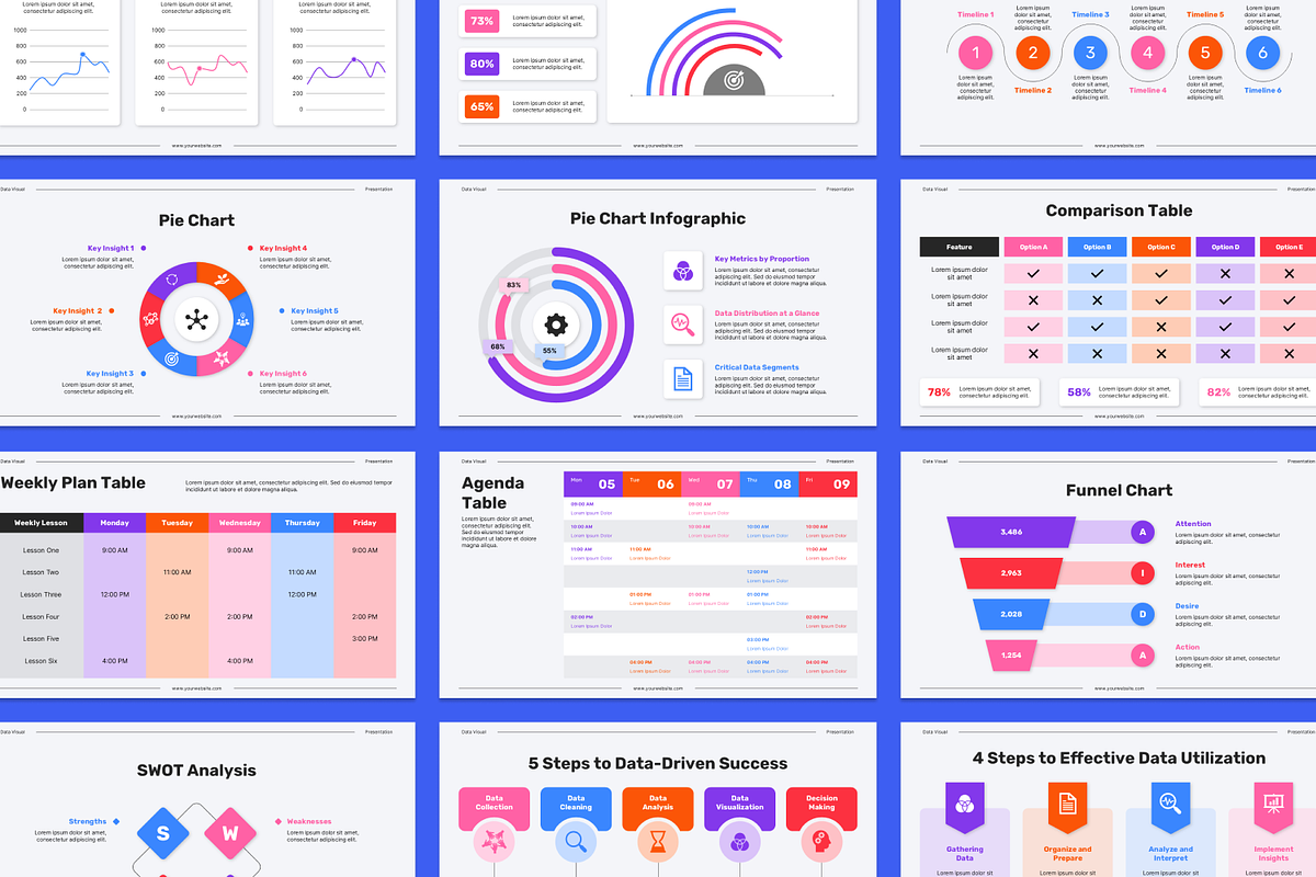 Data Visual Presentation, a Presentation Template by Sixtemp (Photo 2 of 3)