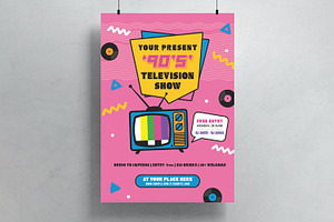 Retro Event Party Flyer Template, a Flyer Template by MightyDesign