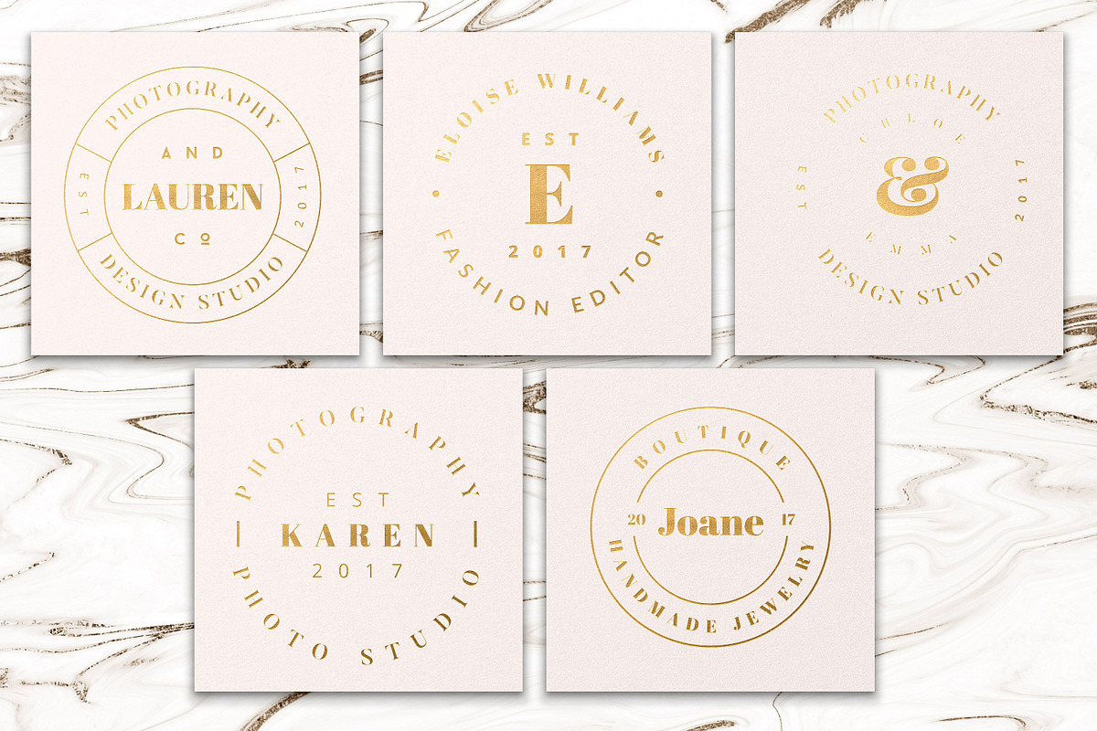 PREMIUM 120 Stamp Logo Bundle, a Branding & Logo Template by IsikChic (Photo 13 of 30)