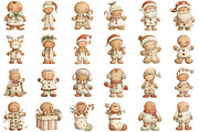 Christmas Gingerbread Man Clipart Bu, an Illustration by Sublimation Artist (Thumbnail 2 of 6)