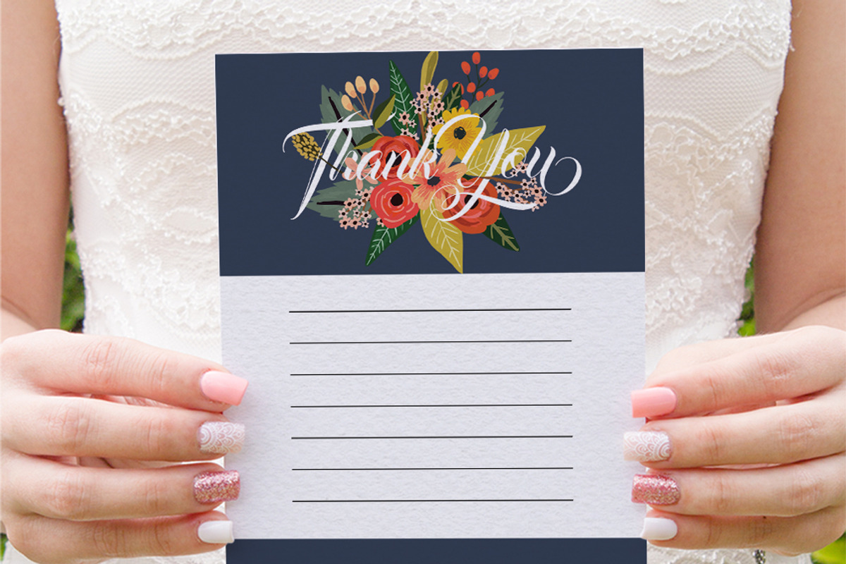 In Between the Blooms on Blue, an Invitation Template by Inkpower (Photo 7 of 7)