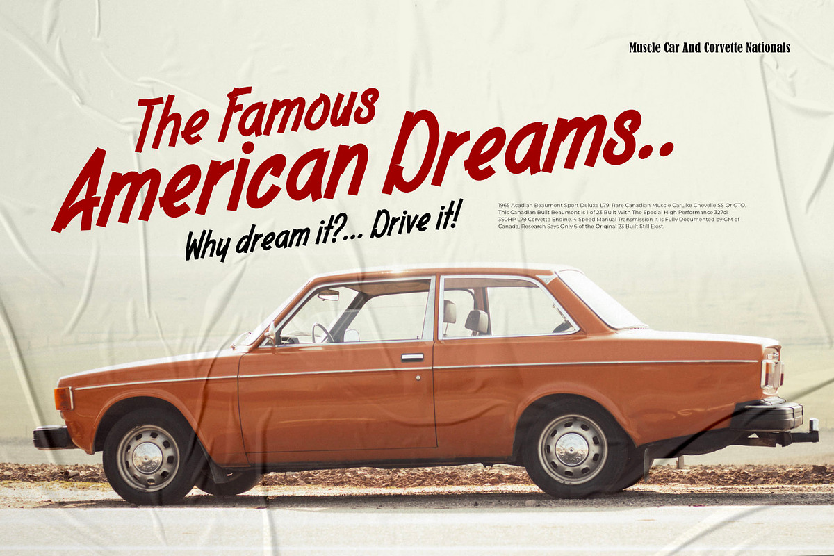 Broadster - Classic Brush Type, a Sans Serif Font by ikiiko (Photo 3 of 7)