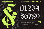 Blime Blackletter - Logo Font, a Blackletter Font by Nirmana Visual (Thumbnail 5 of 11)