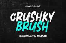 Crushky Brush Font