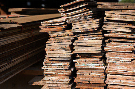 Lumber mill with full of cutting woods warehouse. Factory and pr, an Industrial Photo by Ministocker