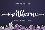 Matherne Script, a Script Font by Solidtype (Thumbnail 1 of 7)