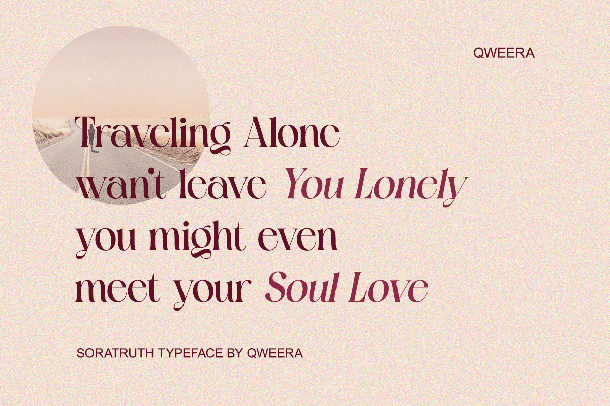 Soratruth - Modern Elegant Luxury, a Serif Font by Qweera Studio (Photo 5 of 12)