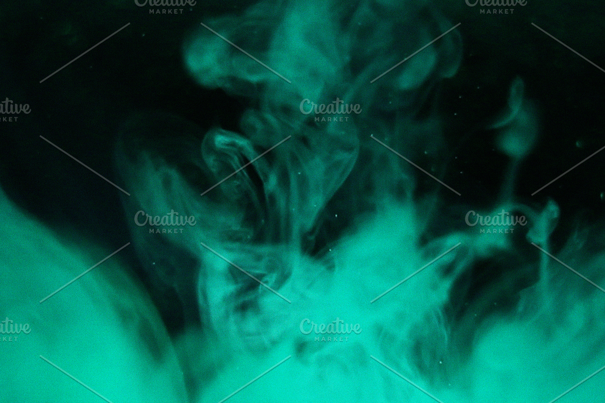 Velvet Jade Watercolor Smoke Effect, a Texture Graphic by Aidana Aidar (Photo 3 of 9)