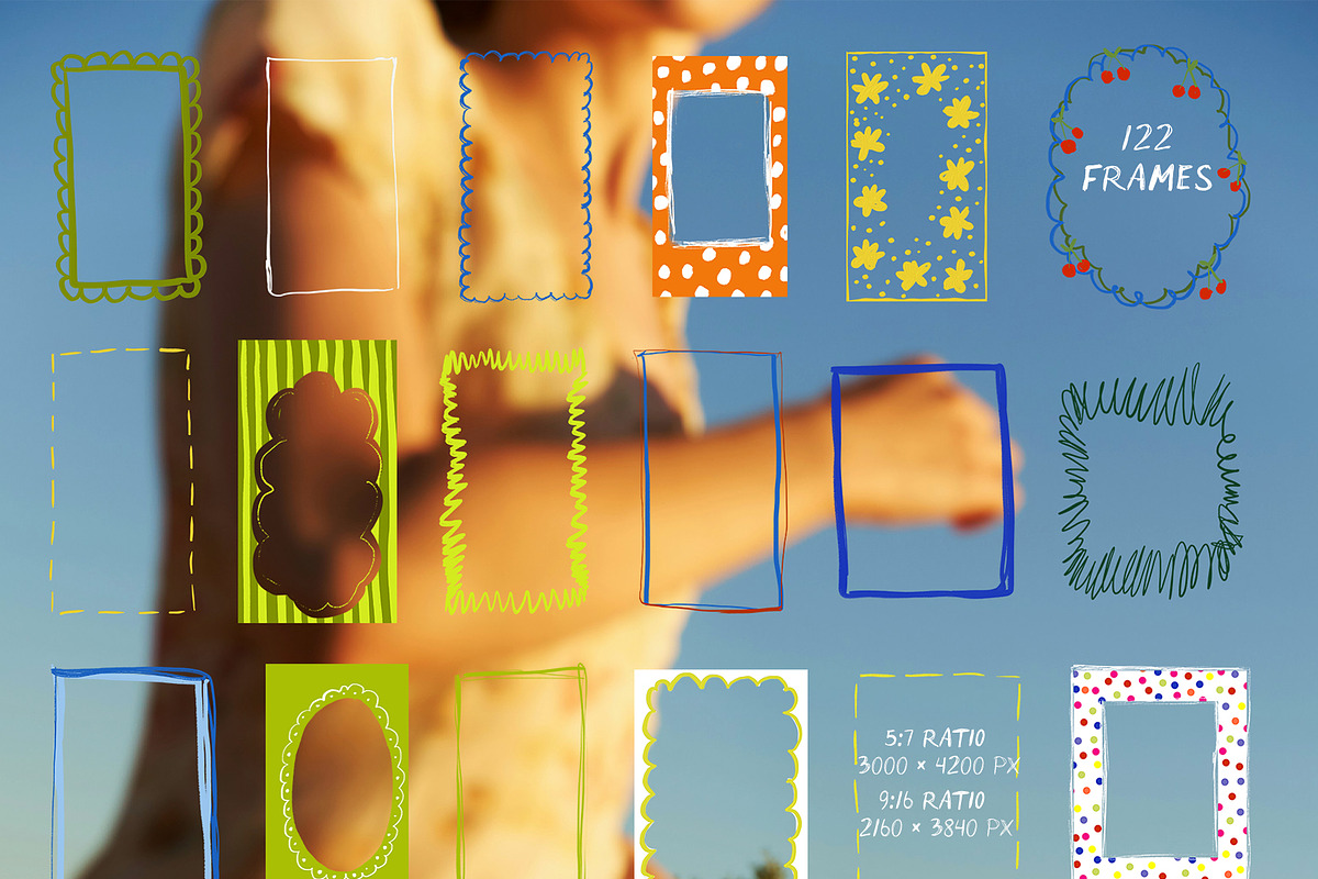 Sketchy Frames Collection, an Object Graphic by lerinartstudio (Photo 10 of 12)