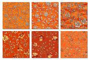 Rhinestone Embroidery Orange Fabric, a Texture Graphic by Dream Creation (Thumbnail 4 of 5)