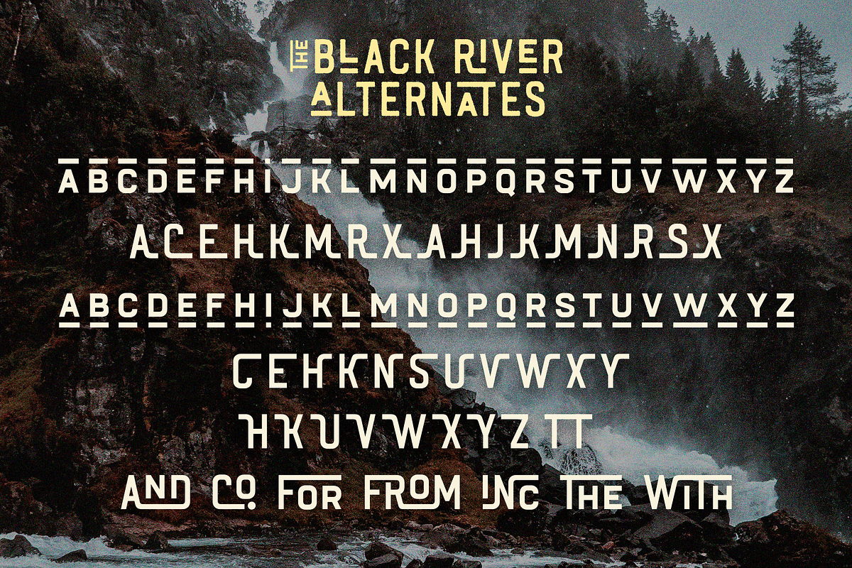 Black River, a Font by Larin Type Co. (Photo 10 of 10)