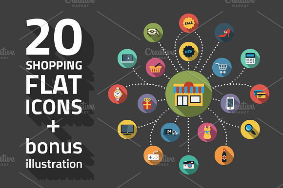 Shopping Flat Icons