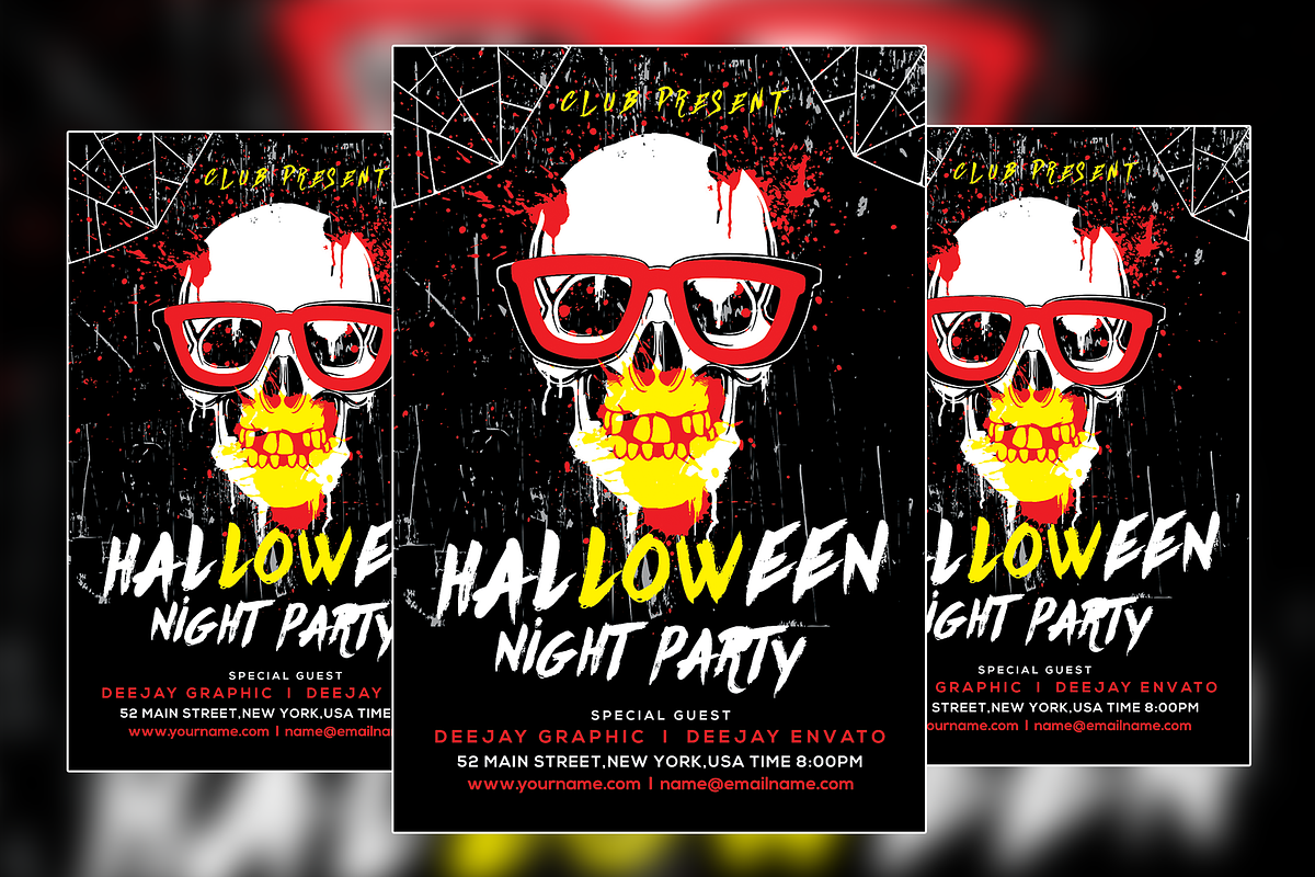 Halloween Flyer, a Flyer Template by VaaniDesigns (Photo 2 of 3)