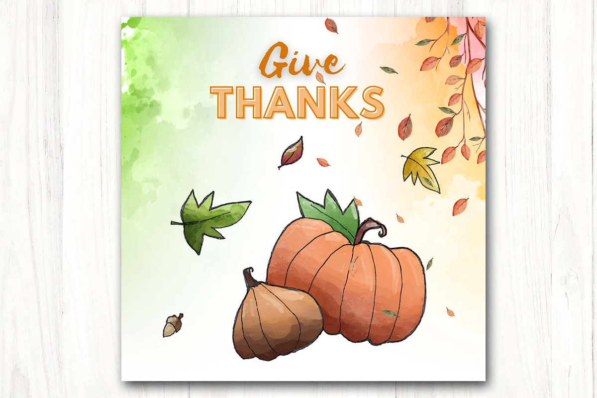 Thanksgiving Social media template, a Social Media Template by Vibrant Design Shop (Photo 4 of 7)