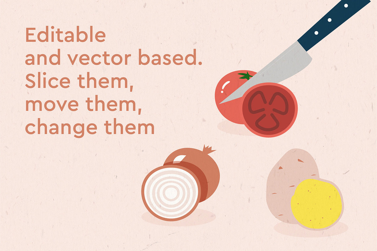 Vegetables icon set, an Icon by Marinastu (Photo 3 of 4)