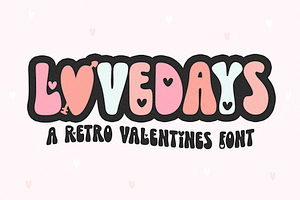 Lovedays Retro Valentines Day Font