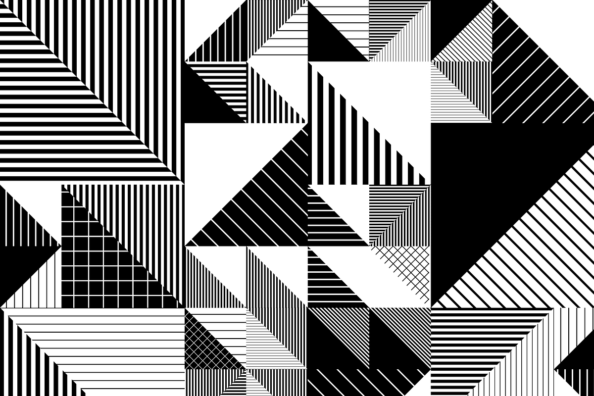 ESSENTIAL GEOMETRY 1 - 25 PATTERNS, a Pattern Graphic by kloroform