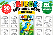 50 Pages Animal Coloring Book Kids, an Education Illustration by Mohammad Sarfaraz (Thumbnail 15 of 15)