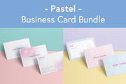 Pastel - business card bundle, a Business Card Template by Tèrso. (Thumbnail 1 of 4)