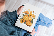 Pumpkin Clipart Watercolor Pumpkin, a Seasonal Illustration by Paper Artsthetics (Thumbnail 5 of 6)