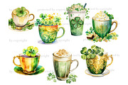 St.Patrick’s Day Coffee PNG, a Seasonal Illustration by GlamArtZhanna (Thumbnail 4 of 6)