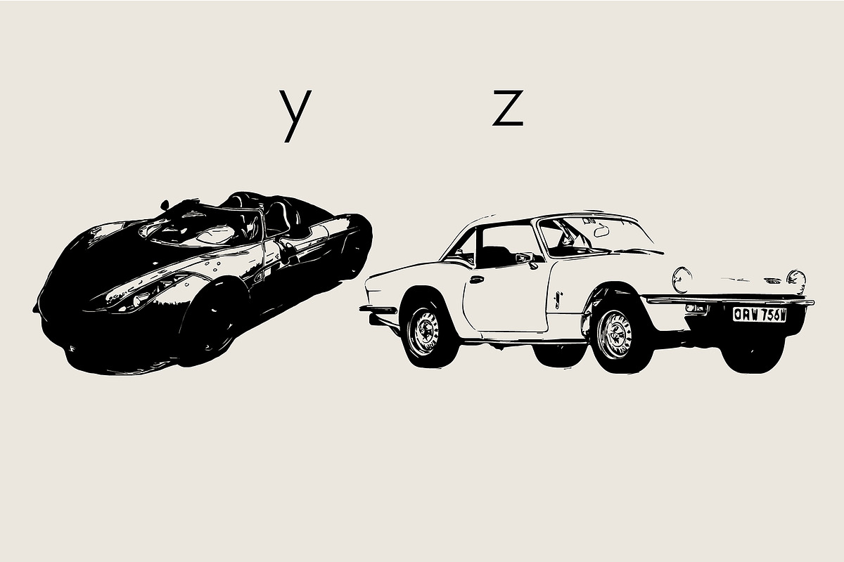 Cars Dingbats Font, a Symbol Font by Minimalartstudio (Photo 6 of 8)