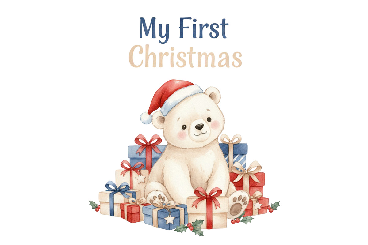 My First Christmas Sublimation PNG, an Illustration by SinaCreation (Photo 5 of 7)