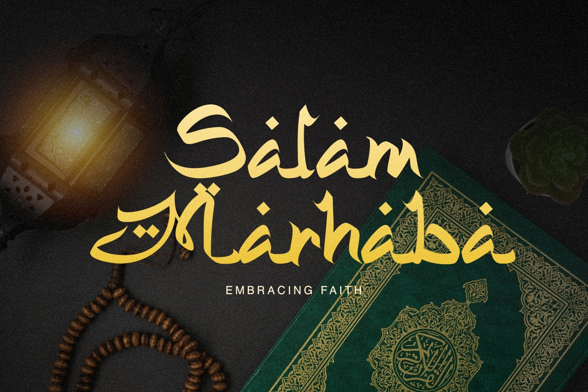 Yasin - An Arabic Decorative Font, a Handwritten Font by Afkari Studio (Photo 2 of 12)