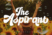 Aspirant Retro Script Font, a Script Font by RantautypeStudio (Thumbnail 1 of 13)
