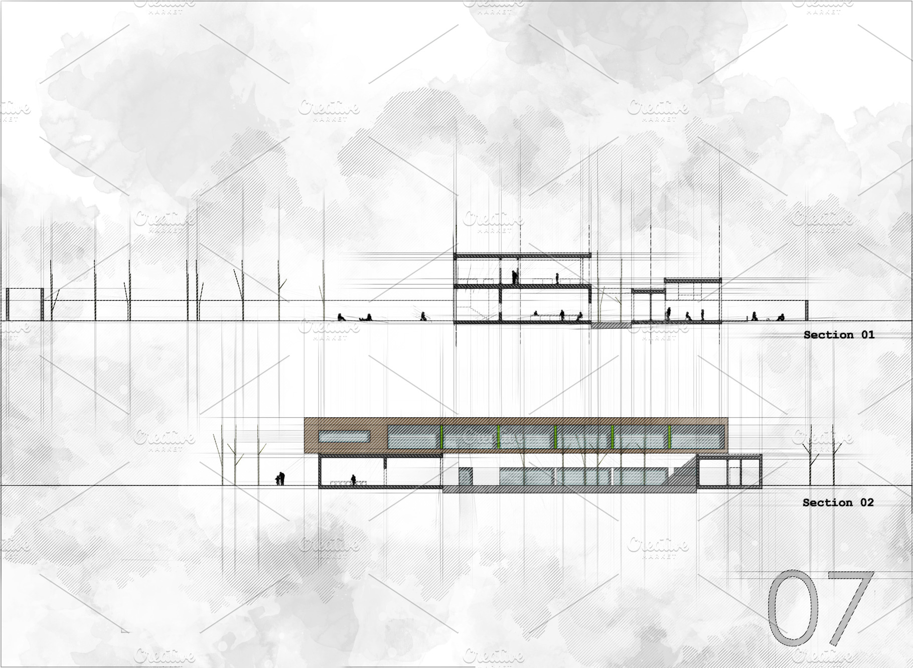 Modern architecture plan stock photo containing architecture and architect, an Architecture Photo by Architect´s eye