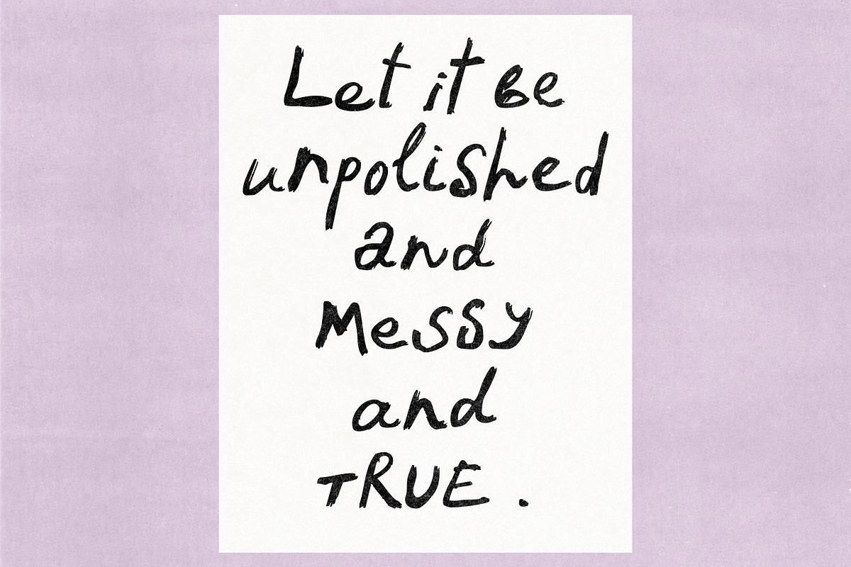 Organic Hand Painted Font, a Handwritten Font by Ayya Studio (Photo 7 of 17)