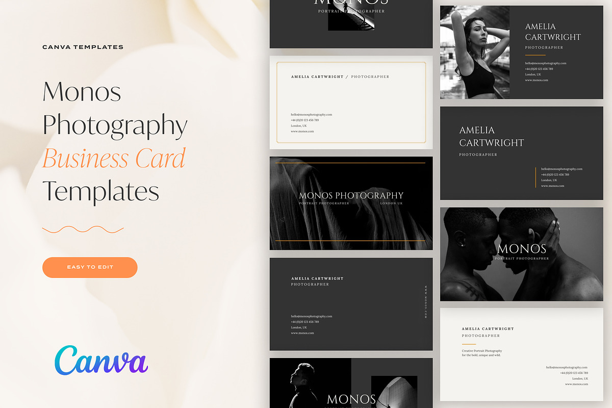 Photography Business Card Templates, a Marketing Template by Squarebase Templates (Photo 1 of 3)