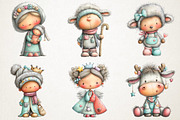 Christmas Nativity Scene Sublimation, an Illustration by RobertsArt (Thumbnail 5 of 7)
