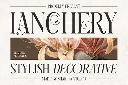 Lanchery - Elegant Luxury Stylish, a Serif Font by Shakira Studio
