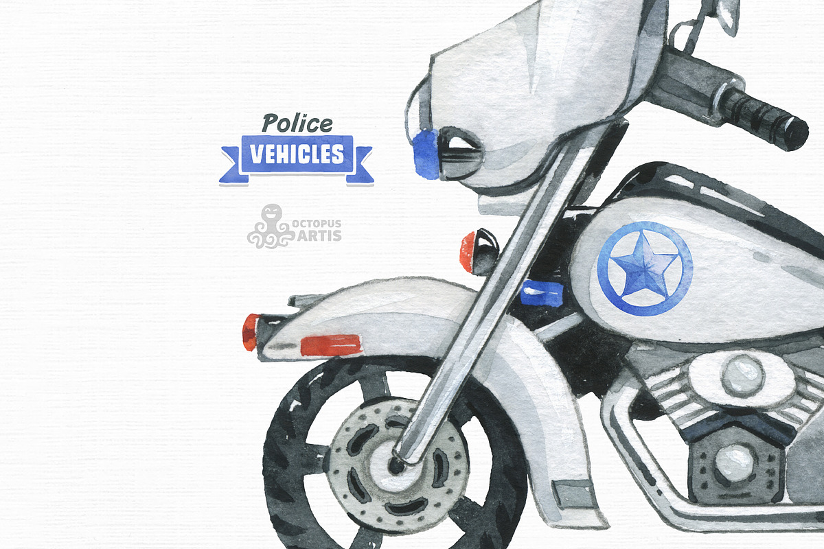 Rescue Vehicles Collection., a Transportation Illustration by OctopusArtis (Photo 7 of 10)