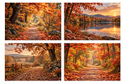 Fall Digital Backdrops BUNDLE, a Layer Style Add-On by Wild Honey Design Co. (Thumbnail 2 of 6)