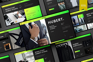 Hubert - Business Google Slide, a Presentation Template by Dens Creative Studio