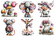 Spring Back View Animal Clipart, an Illustration by Daily.Designs (Thumbnail 8 of 8)