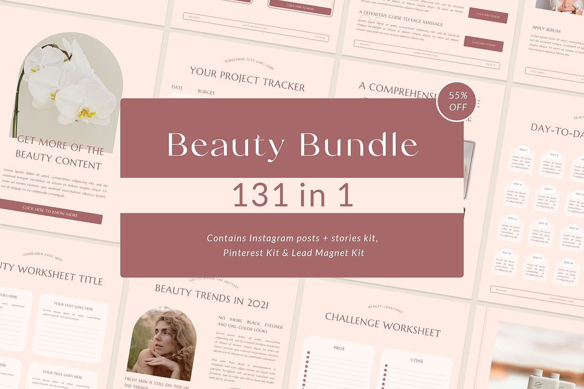 Beauty Bundle 3 in 1 | 55% OFF, a Social Media Template by Ralony (Photo 1 of 30)