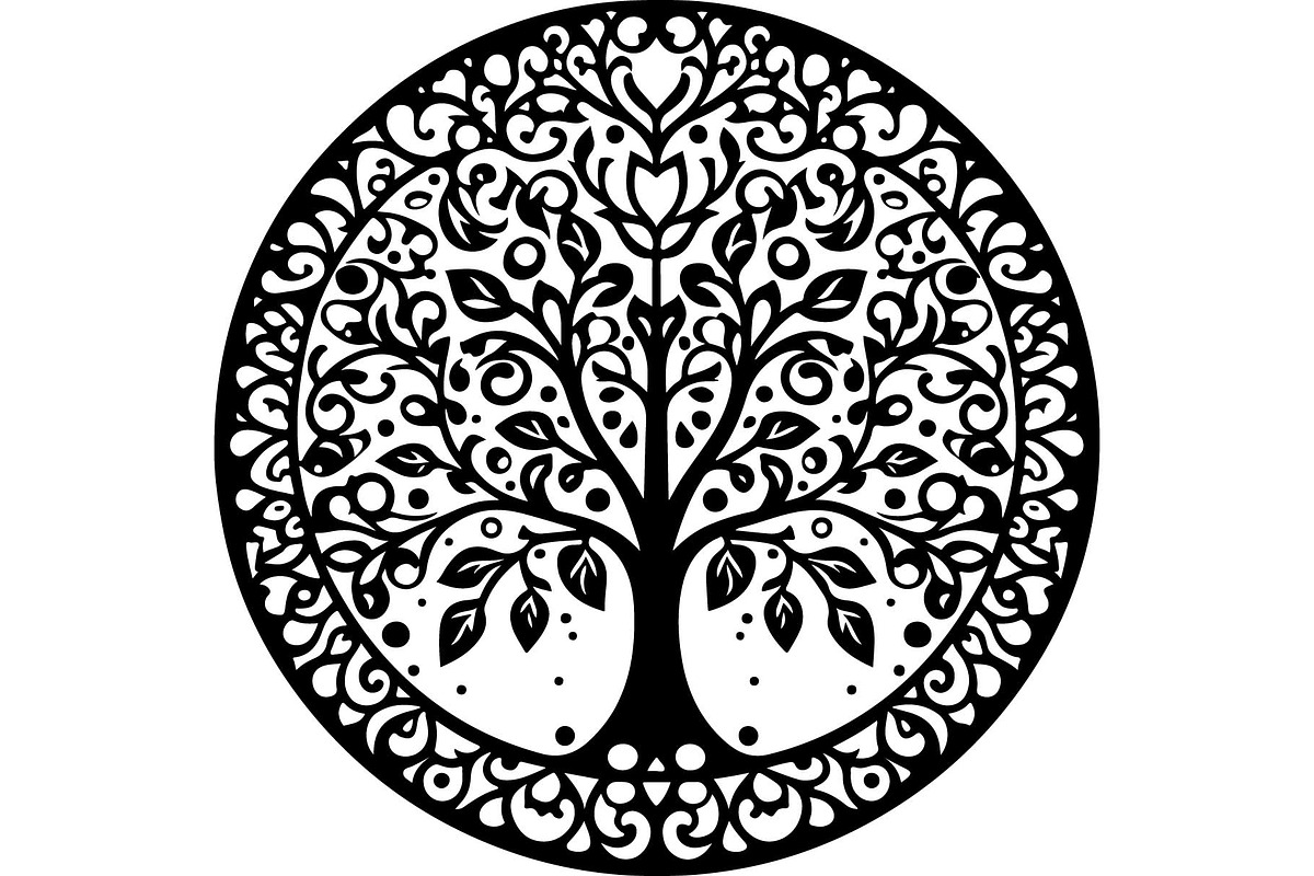 Mandala & Nature SVG Bundle, an Object Graphic by jahid234 (Photo 4 of 13)