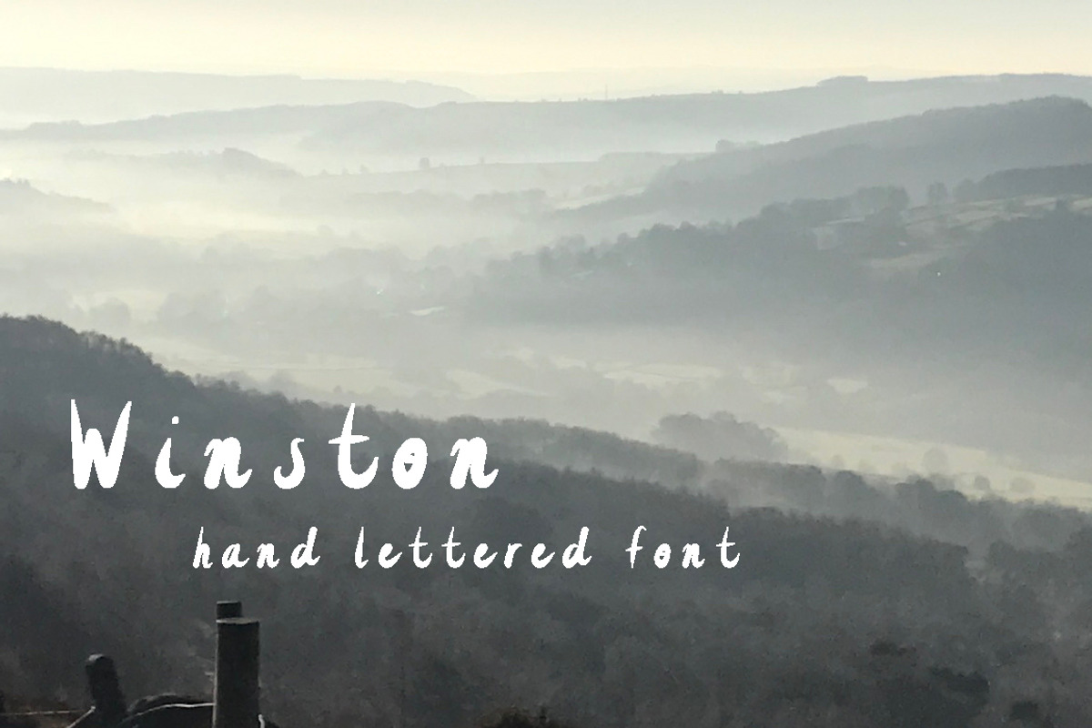 Winston - hand lettered font