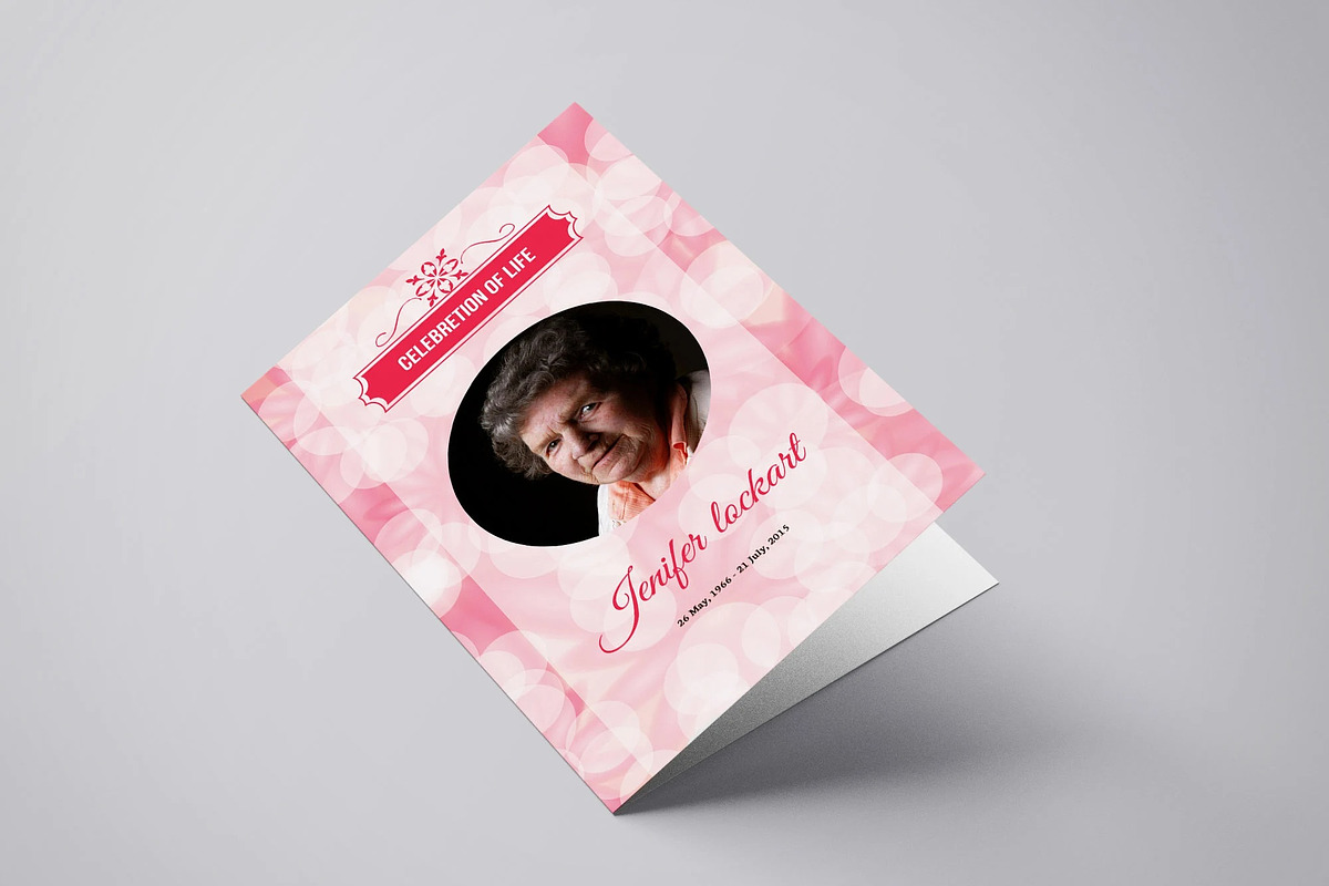 Funeral Program Template, a Brochure Template by retrographix (Photo 3 of 5)