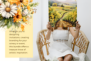 Vineyard Picnic Watercolor Clipart, a Food Illustration by foxsong (Thumbnail 9 of 11)