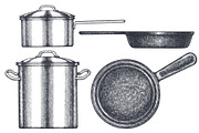 Cutlery Utensils Vector Illustration, a Food Illustration by Lubov Illustrations Shop (Thumbnail 6 of 7)