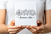 Summer Vibes Minimal Seashell PNG, an Illustration by CraftArtStudio (Thumbnail 3 of 4)
