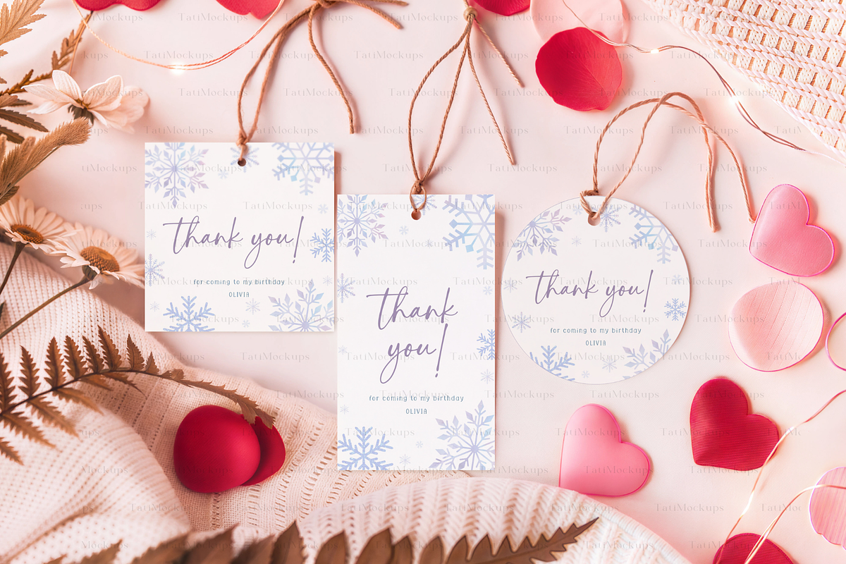 Romantic Favor Tag Mockup Set, a Product Mockup by TatiMockup (Photo 4 of 4)